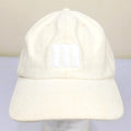 Vintage M&M's Studios Strapback Hat Cream Beige Embroidered Logo Adjustable