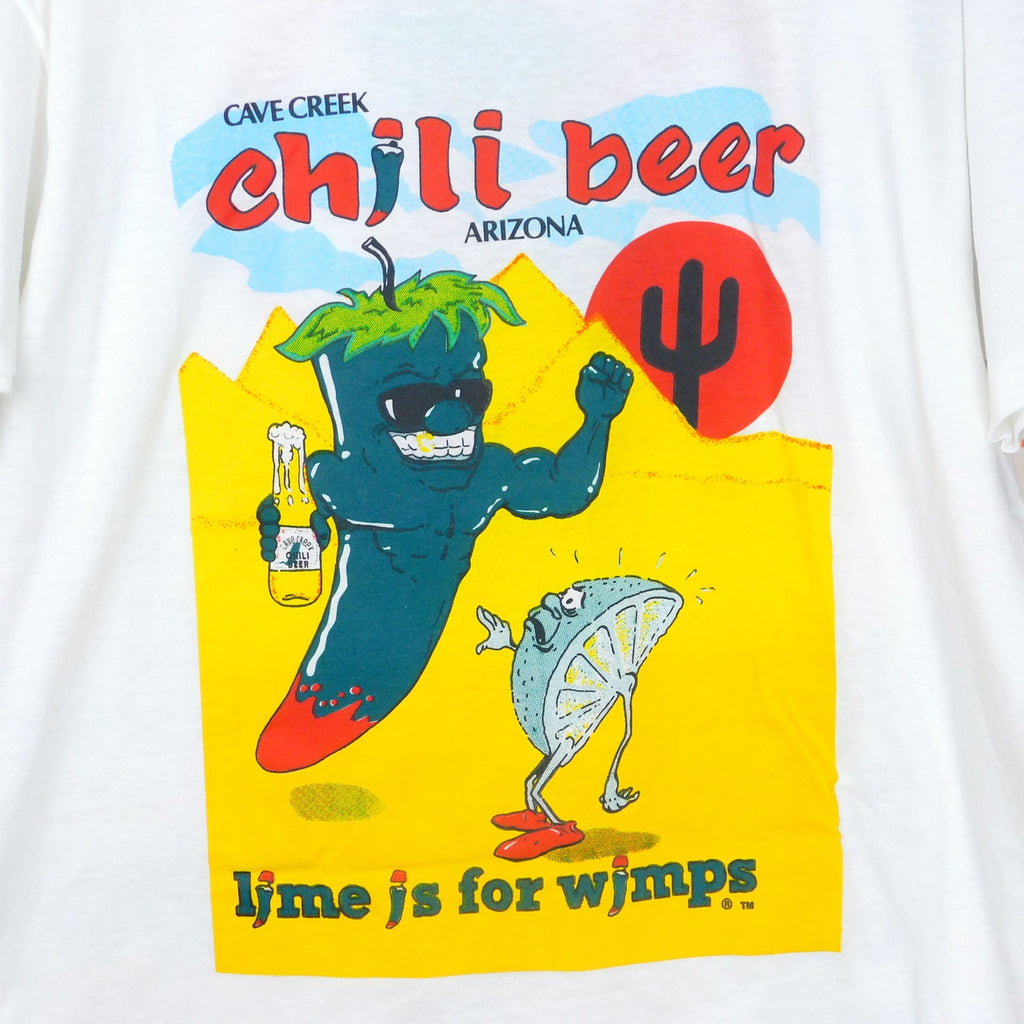 90s Cave Creek Chili Beer T Shirt (Screen Stars) - Size L