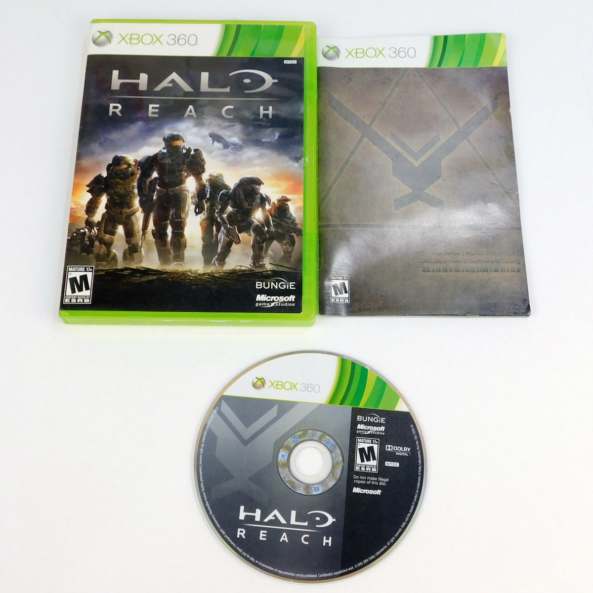 Halo Reach Xbox 360 2010 Complete CIB Manual Tested Working Bungie Microsoft