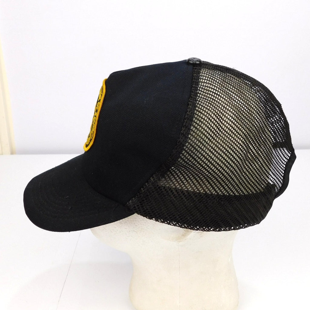 Vintage NRA National Rifle Association Mesh Trucker Snapback Hat Black USA Made