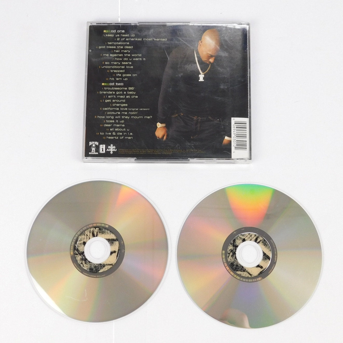 2Pac Greatest Hits 2 CD Set 1998 Death Row Interscope Tupac Shakur