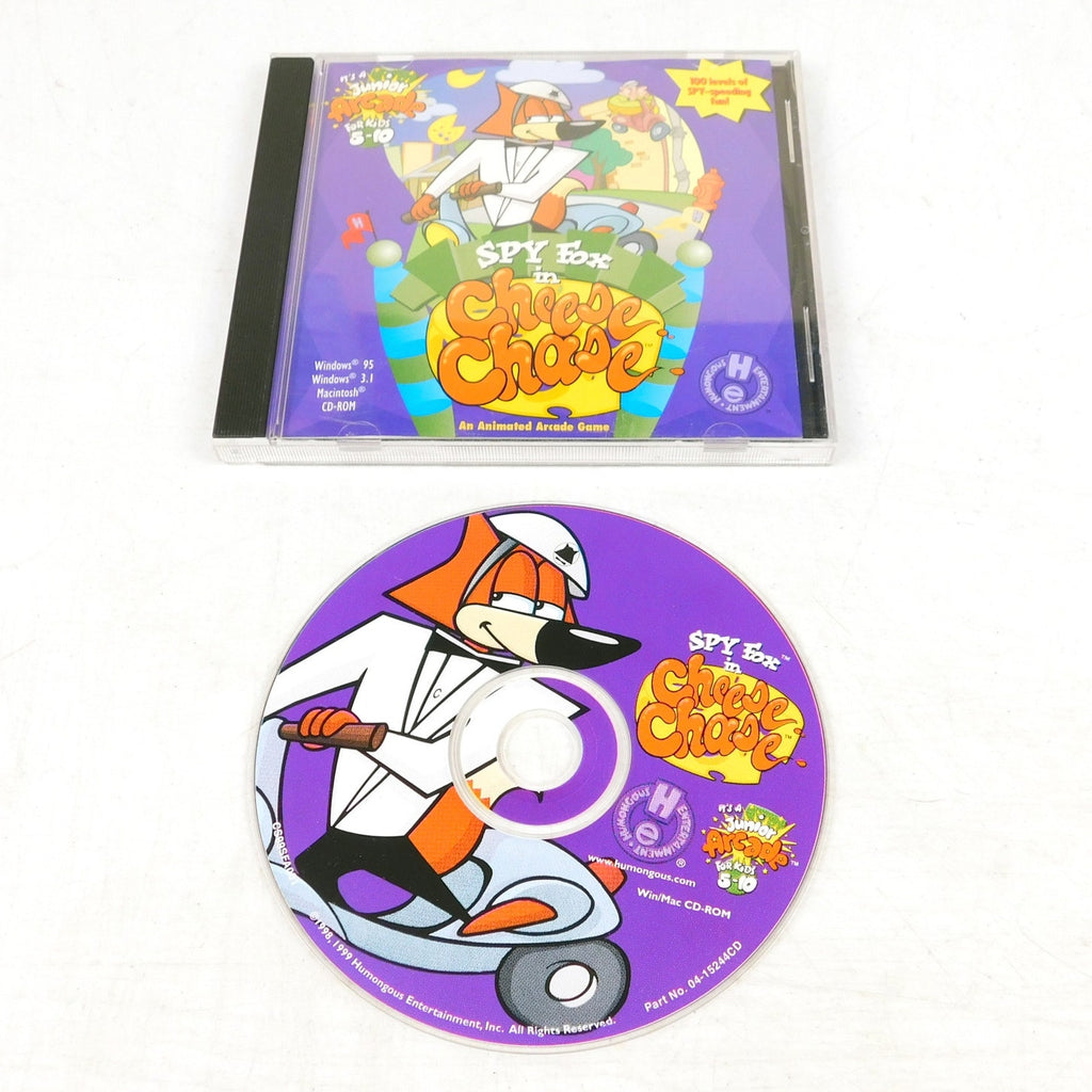 Spy Fox Cheese Chase PC CD ROM Tested 1999 Humongous Entertainment  Jewel Case