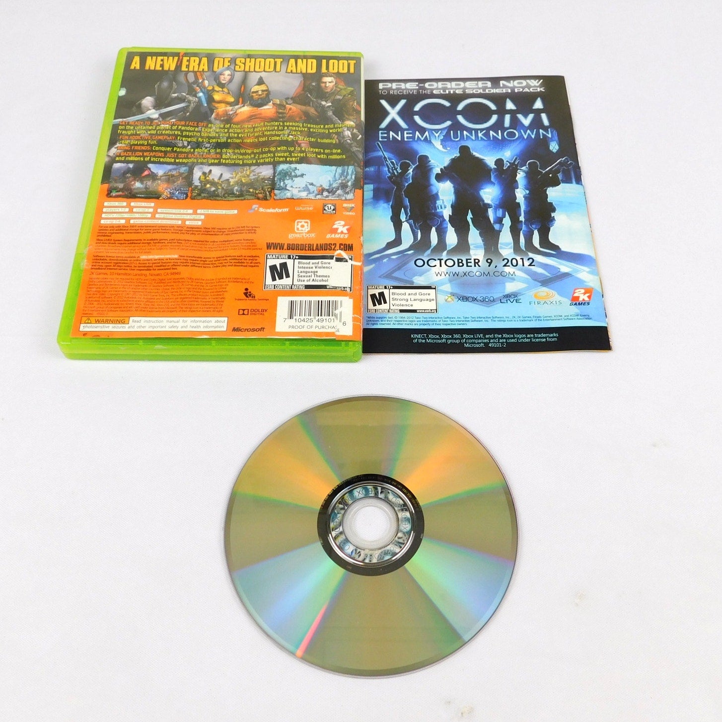 Borderlands 2 Xbox 360 Complete Tested Working 2012 2K Games