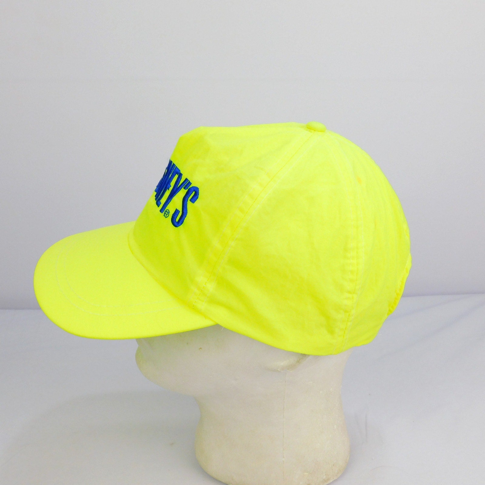 Retro Hershey's Logo Neon Yellow Snapback Hat - Adjustable