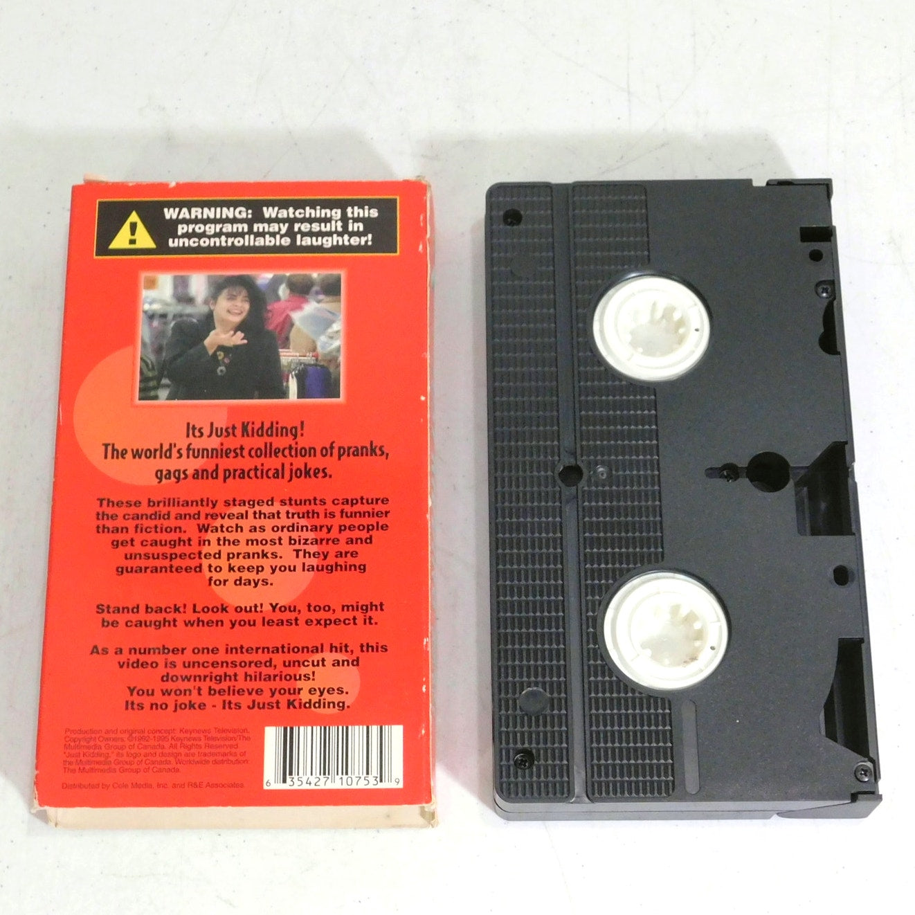 The Best of Just Kidding VHS Tape Rude Pranks and Dirty Gags Tested Working 1998