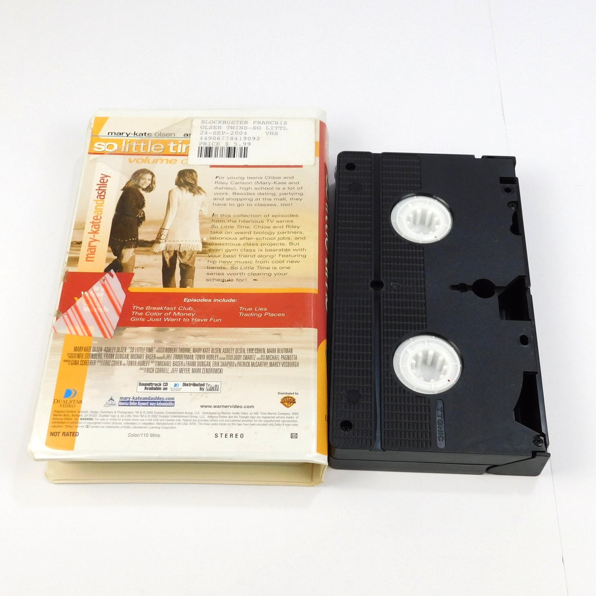 So Little Time Vol 1 School's Cool VHS Mary-Kate Ashley Olsen Blockbuster 2002