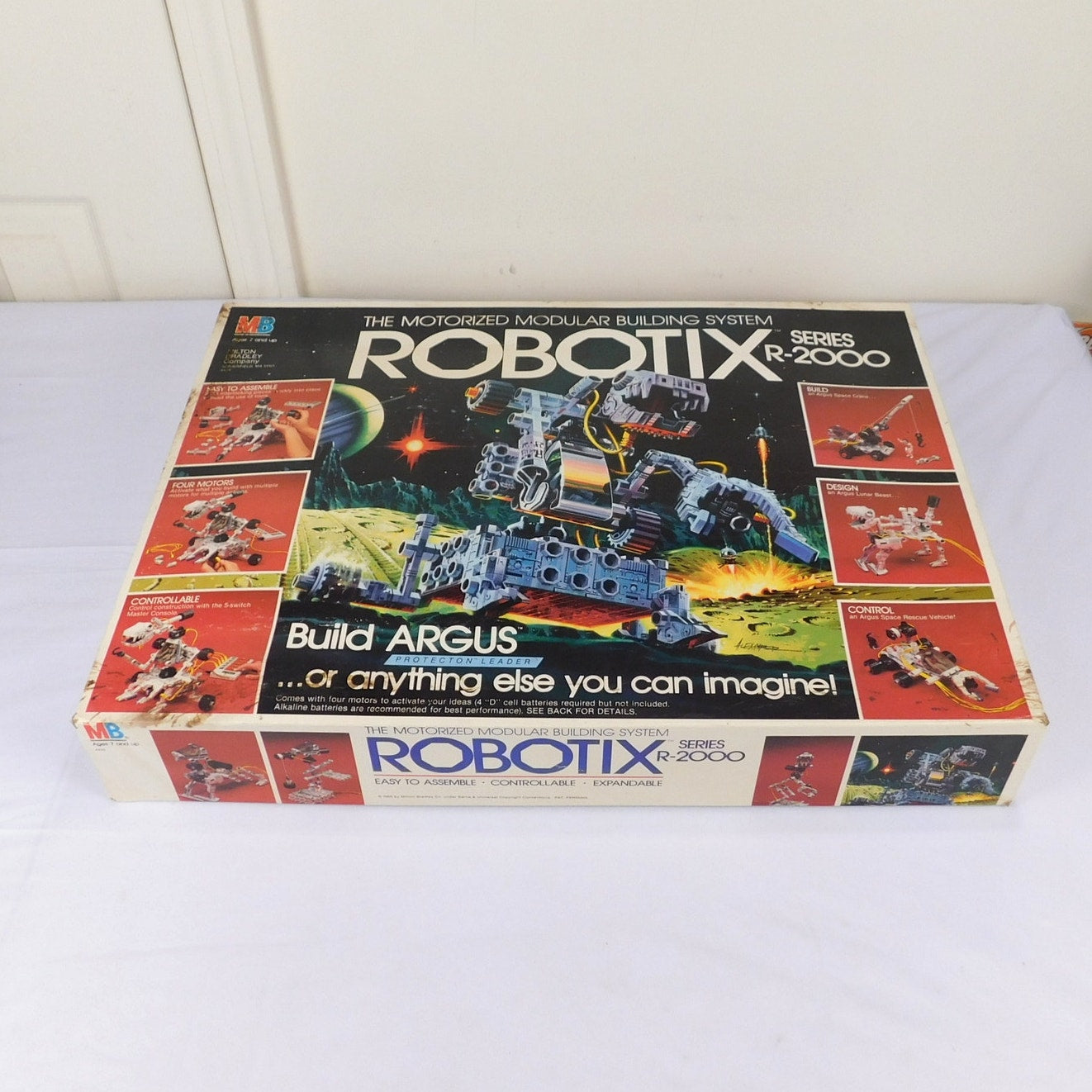 Milton Bradley Robotix R-2000 Set 4432 ARGUS No Figure 99% Complete 1985 Retro