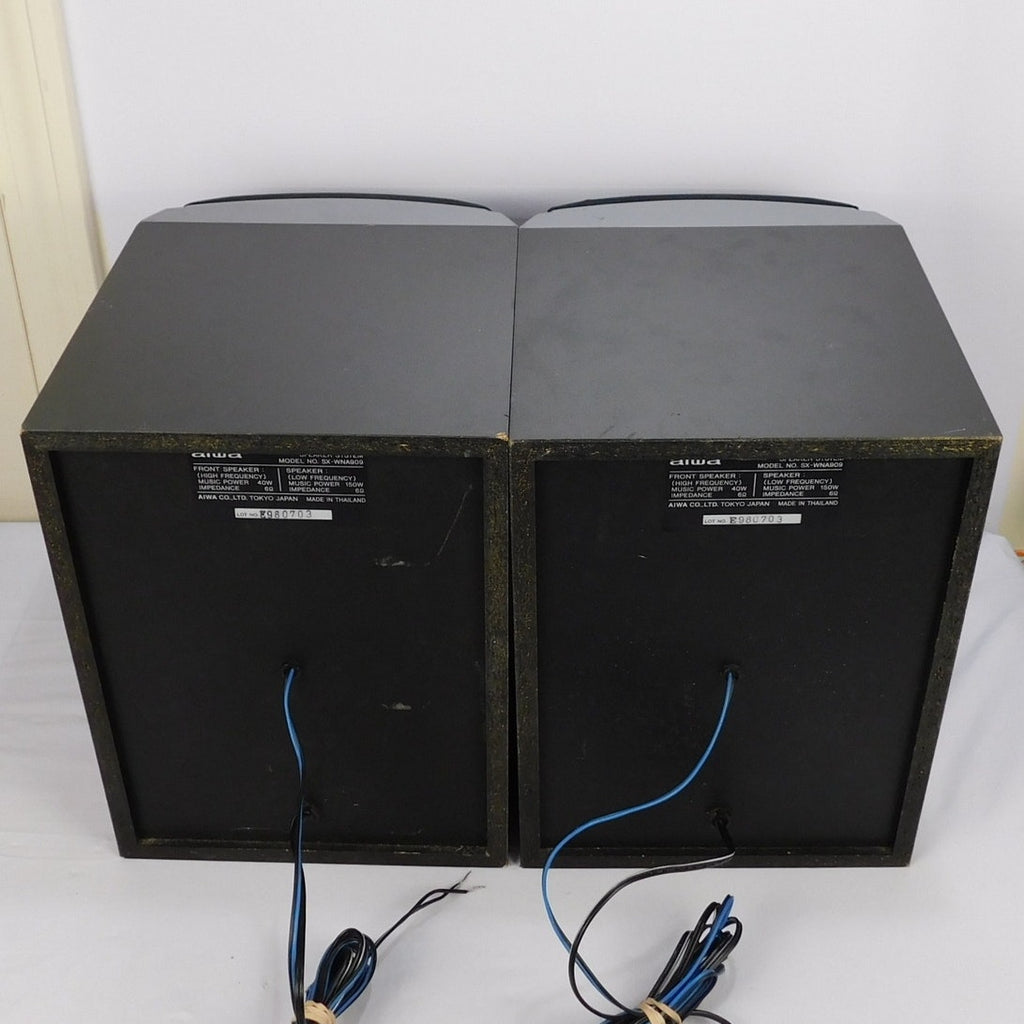 AIWA SX-WNA909 3-Way Bass Reflex Speakers 90s Built In Subwoofers 150W