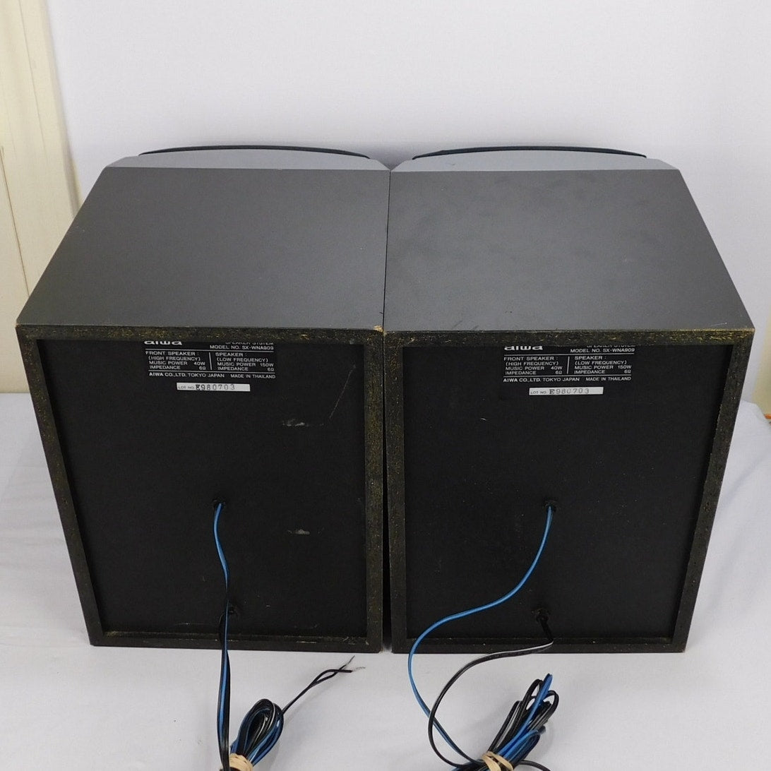 AIWA SX-WNA909 3-Way Bass Reflex Speakers 90s Built In Subwoofers 150W