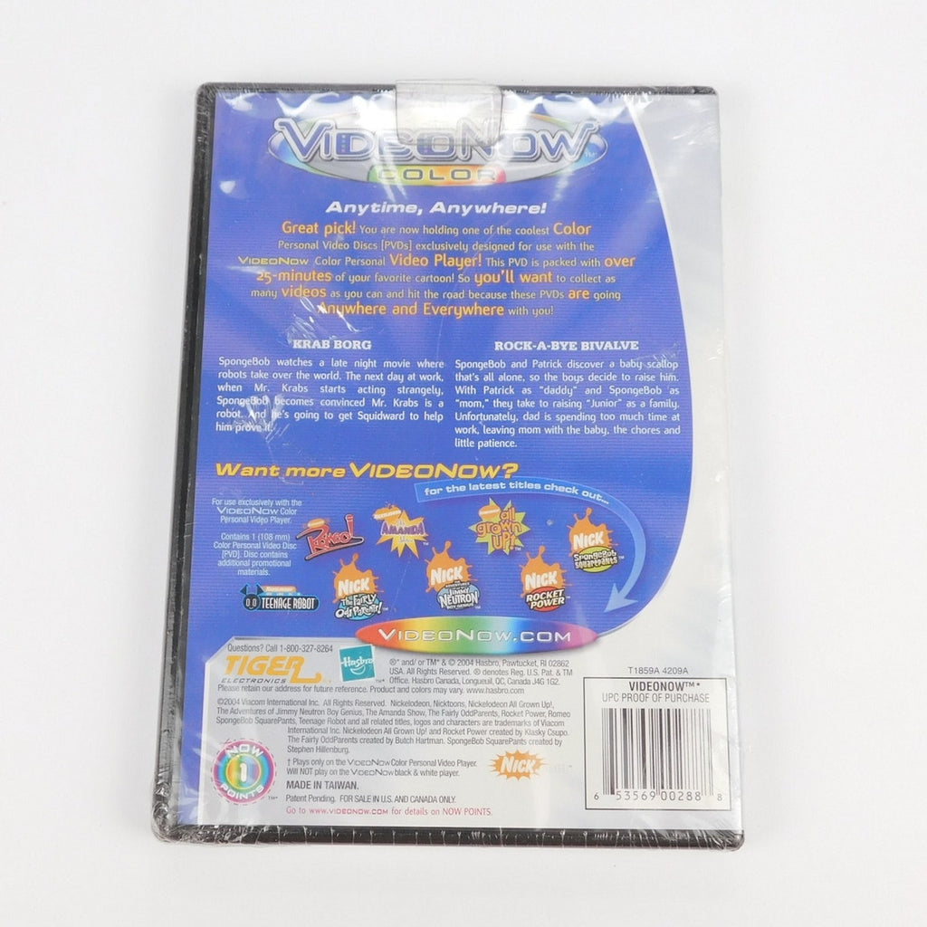 VideoNow Color SpongeBob SquarePants Krab Borg Rock A Bye Bivalve Sealed PVD
