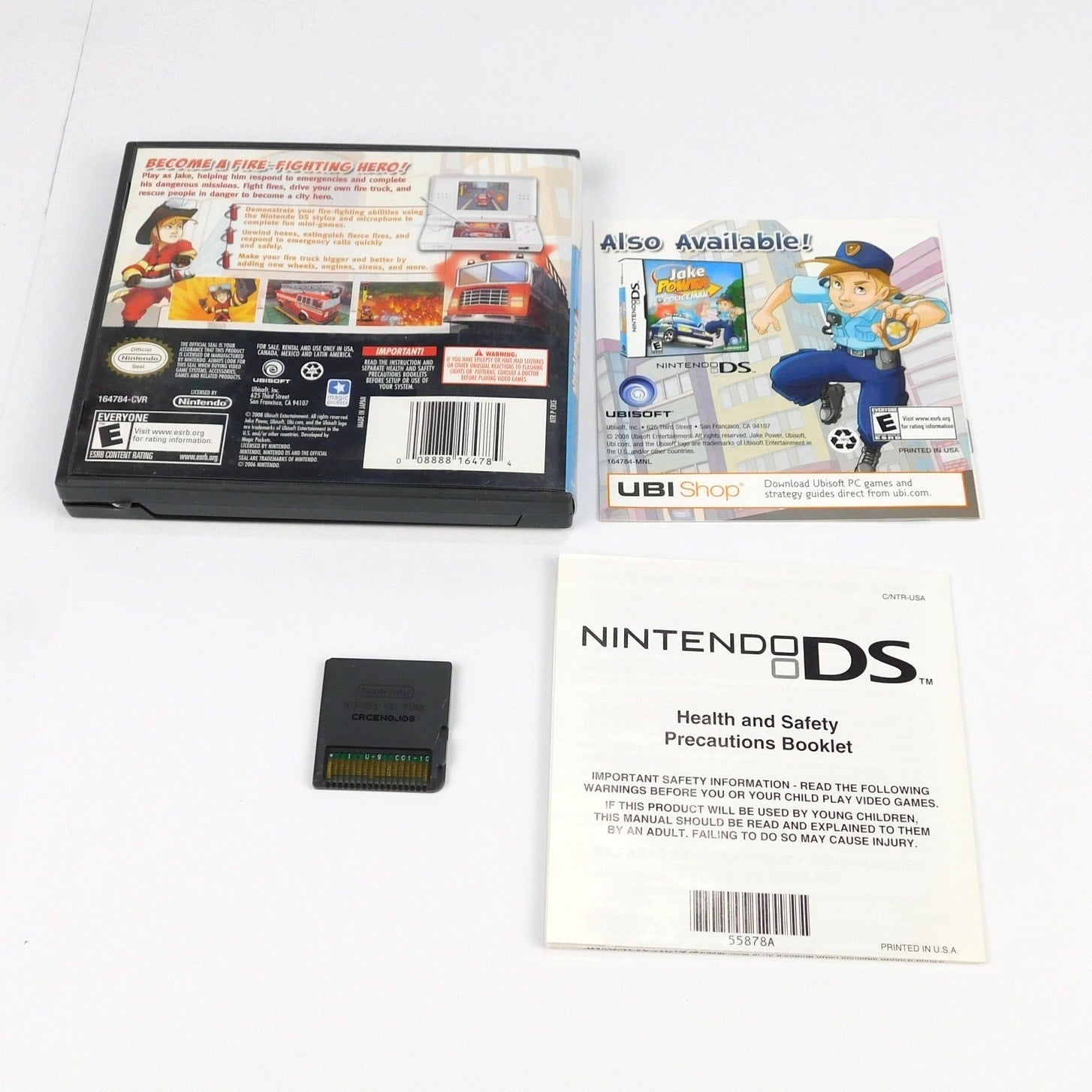 Jake Power Fireman Nintendo DS Complete CIB Tested Working 2008