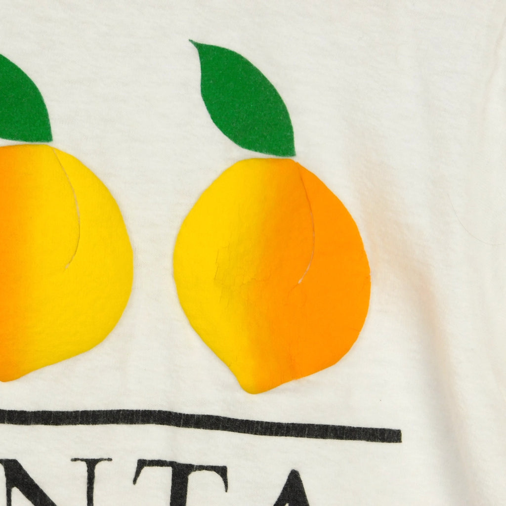 90s Atlanta Georgia Peaches Puff Print T Shirt - Size M