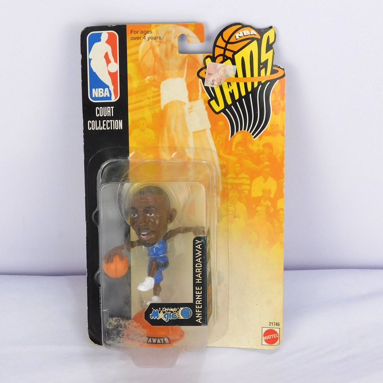Vintage Penny Hardaway NBA Jams Figure 1998 Court Collection Sealed 3" Mattel