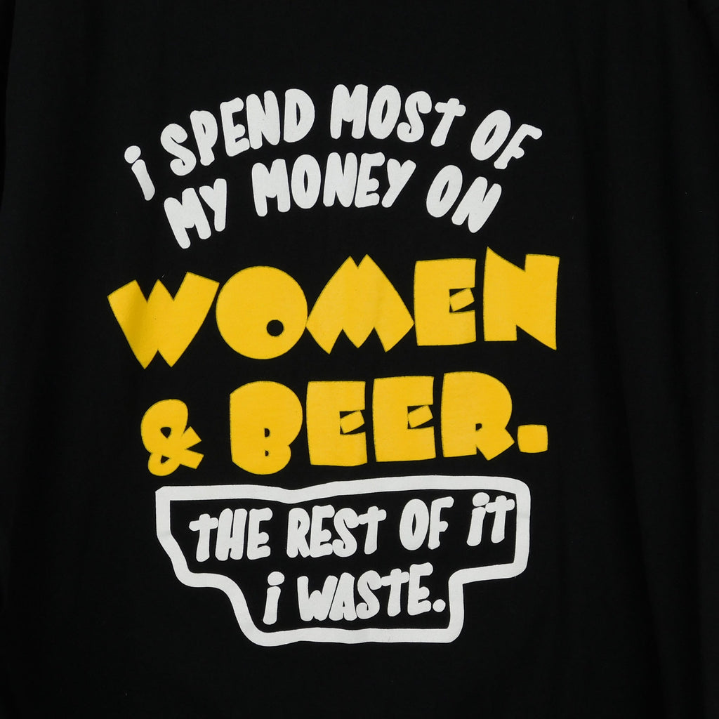 I Spend My Money on Women & Beer T Shirt - Size XL