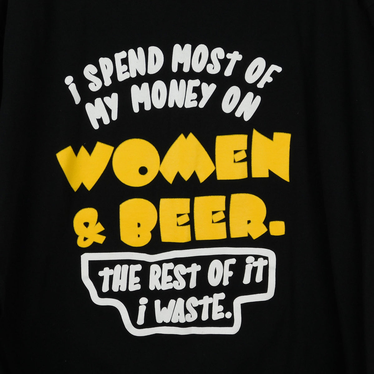 I Spend My Money on Women & Beer T Shirt - Size XL