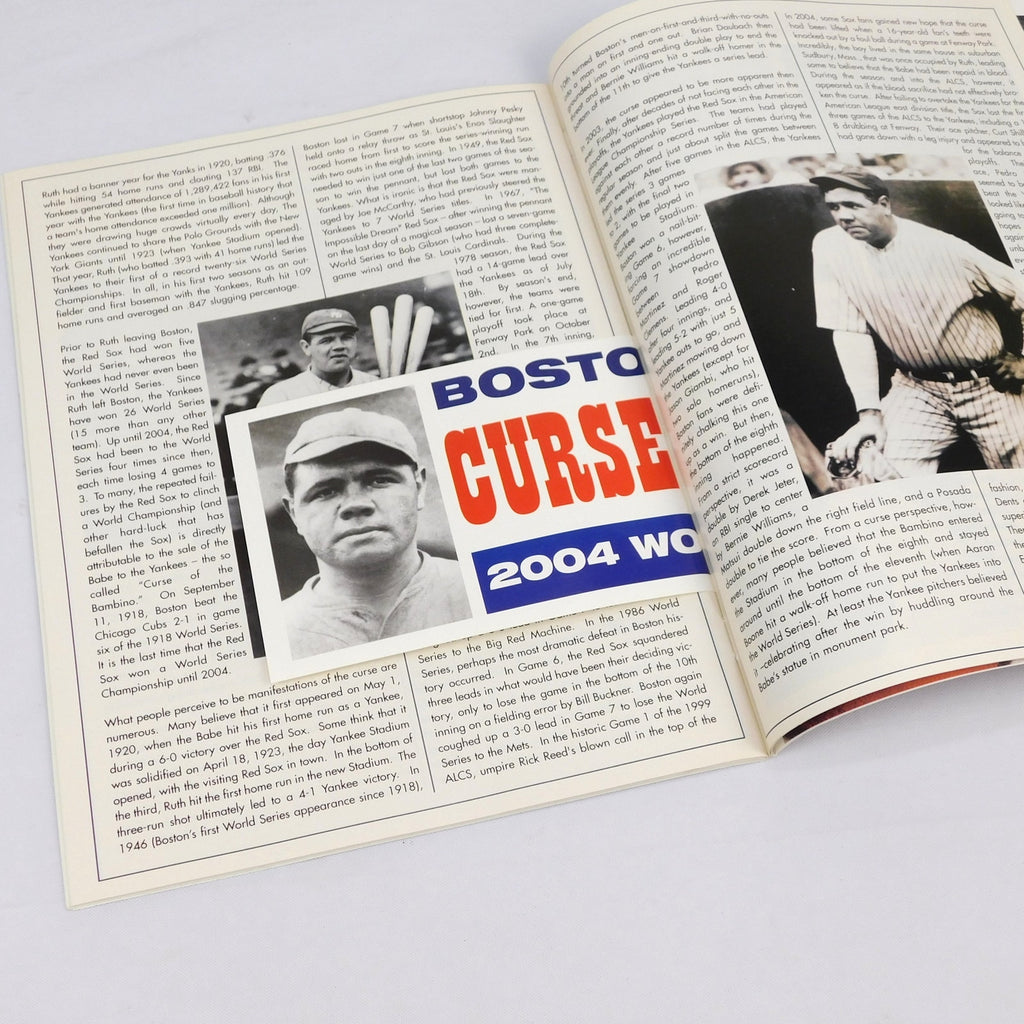 Boston Red Sox 2004 World Champions Magazine Curse Reversed Bumper Sticker