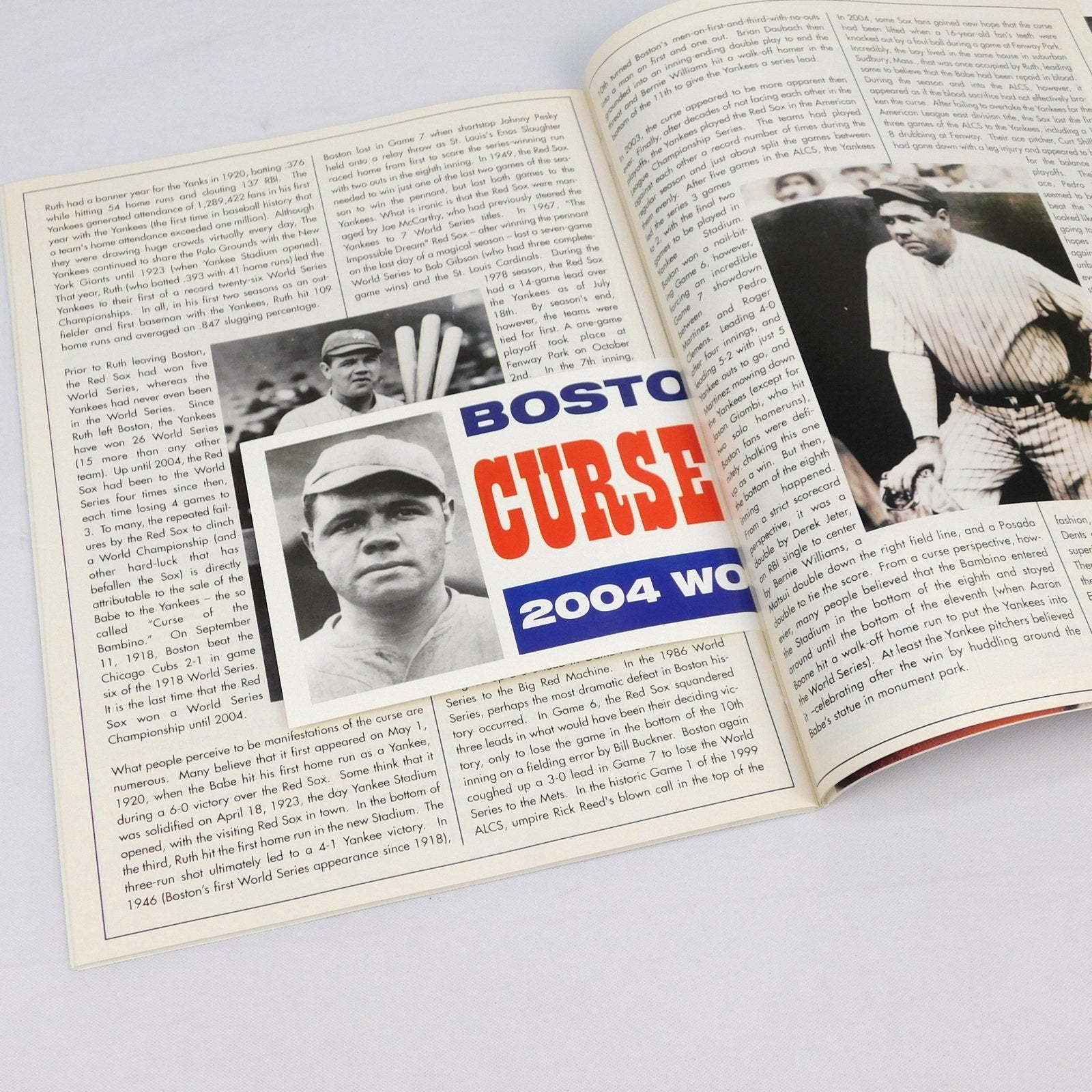 Boston Red Sox 2004 World Champions Magazine Curse Reversed Bumper Sticker