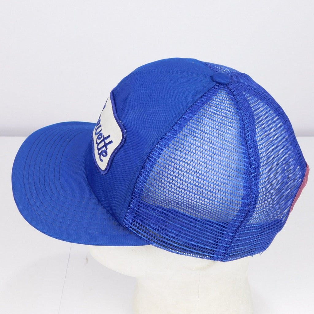 Vintage Chevette Trucker Hat Snapback Blue Chevrolet USA Made Restored 80s