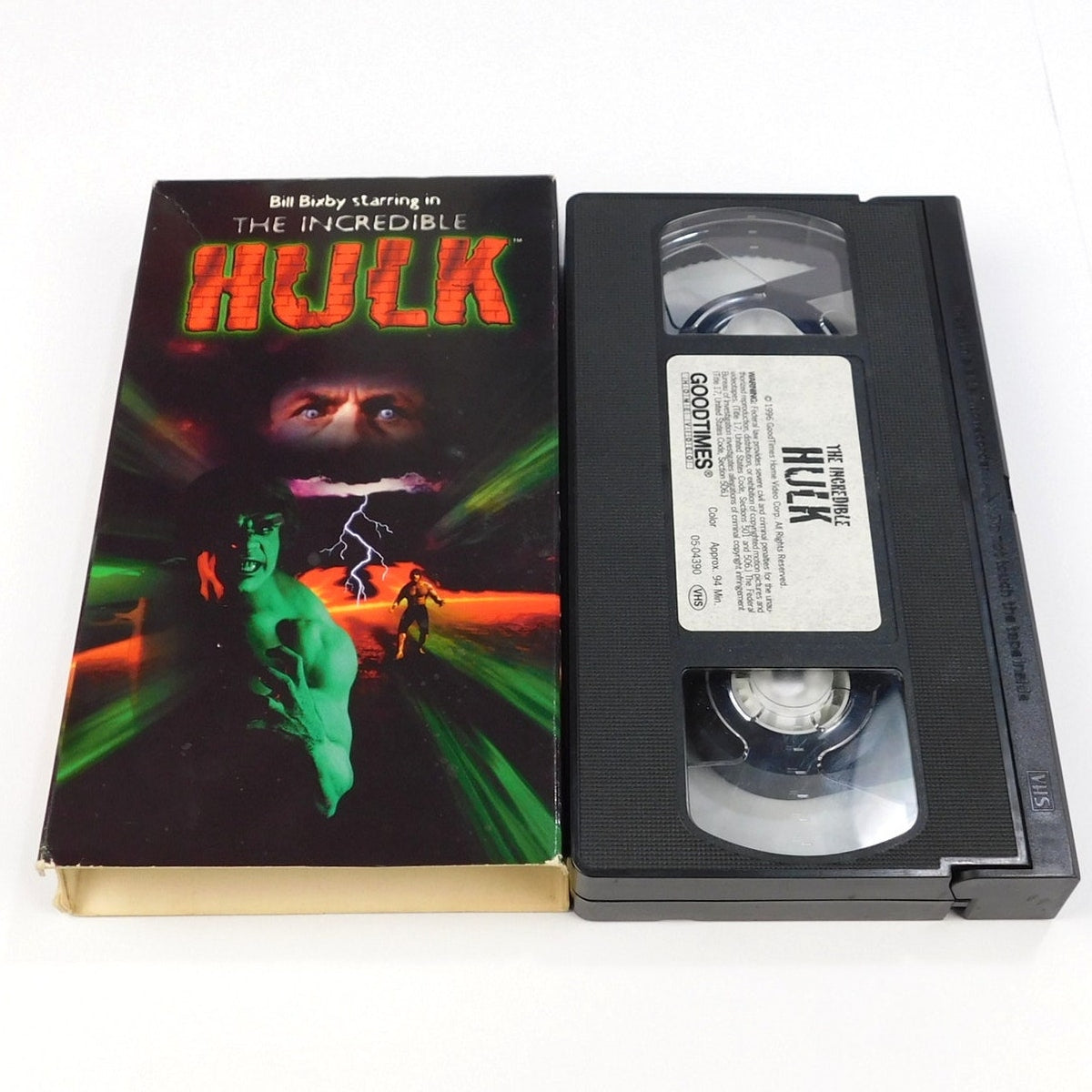 The Incredible Hulk 1977 VHS Bill Bixby Lou Ferrigno Pilot Movie 1996 Release