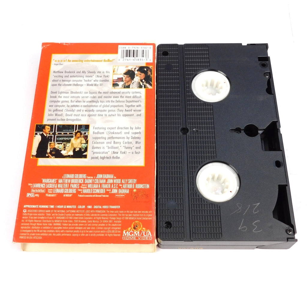 Wargames VHS 1996 Tested Working MGM Movie Time
