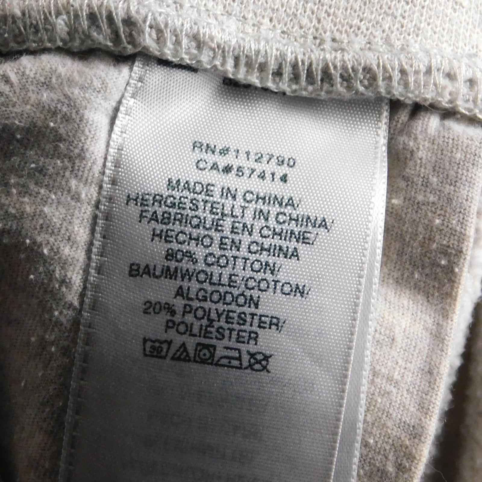 True Religion Sweatpants Size M Joggers Gray Drawstring Navy Blue Horseshoe Logo