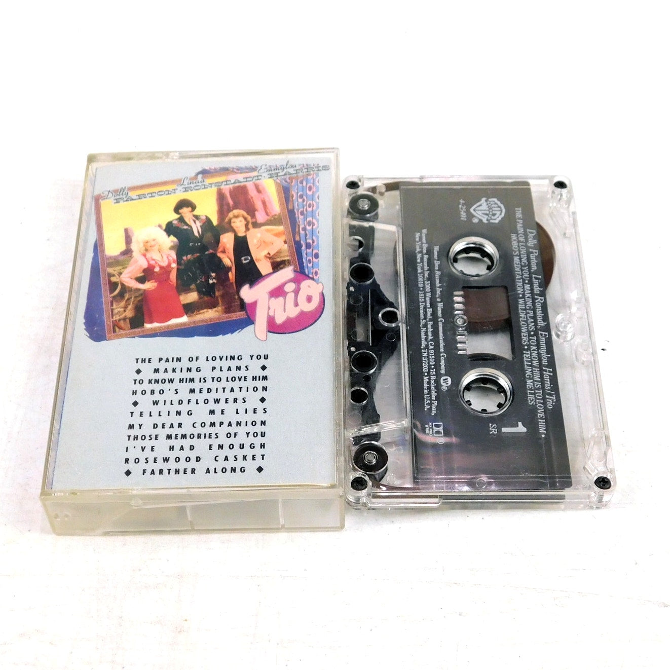 Dolly Parton Trio Cassette Tested Linda Ronstadt Emmylou Harris 1987 Warner Bros