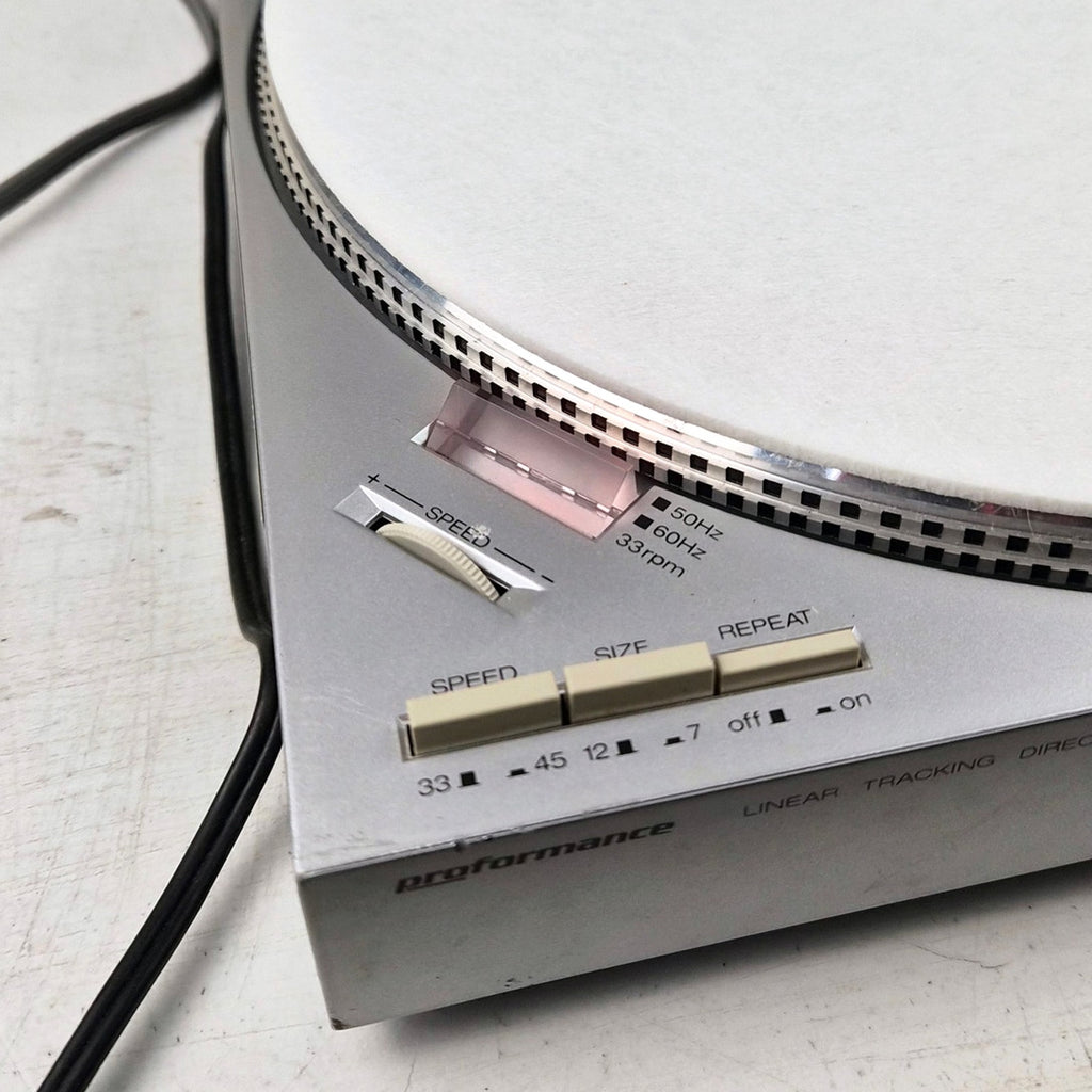 Sears Direct Drive Turntable Linear Tracking Tested Serviced 1983 Proformance