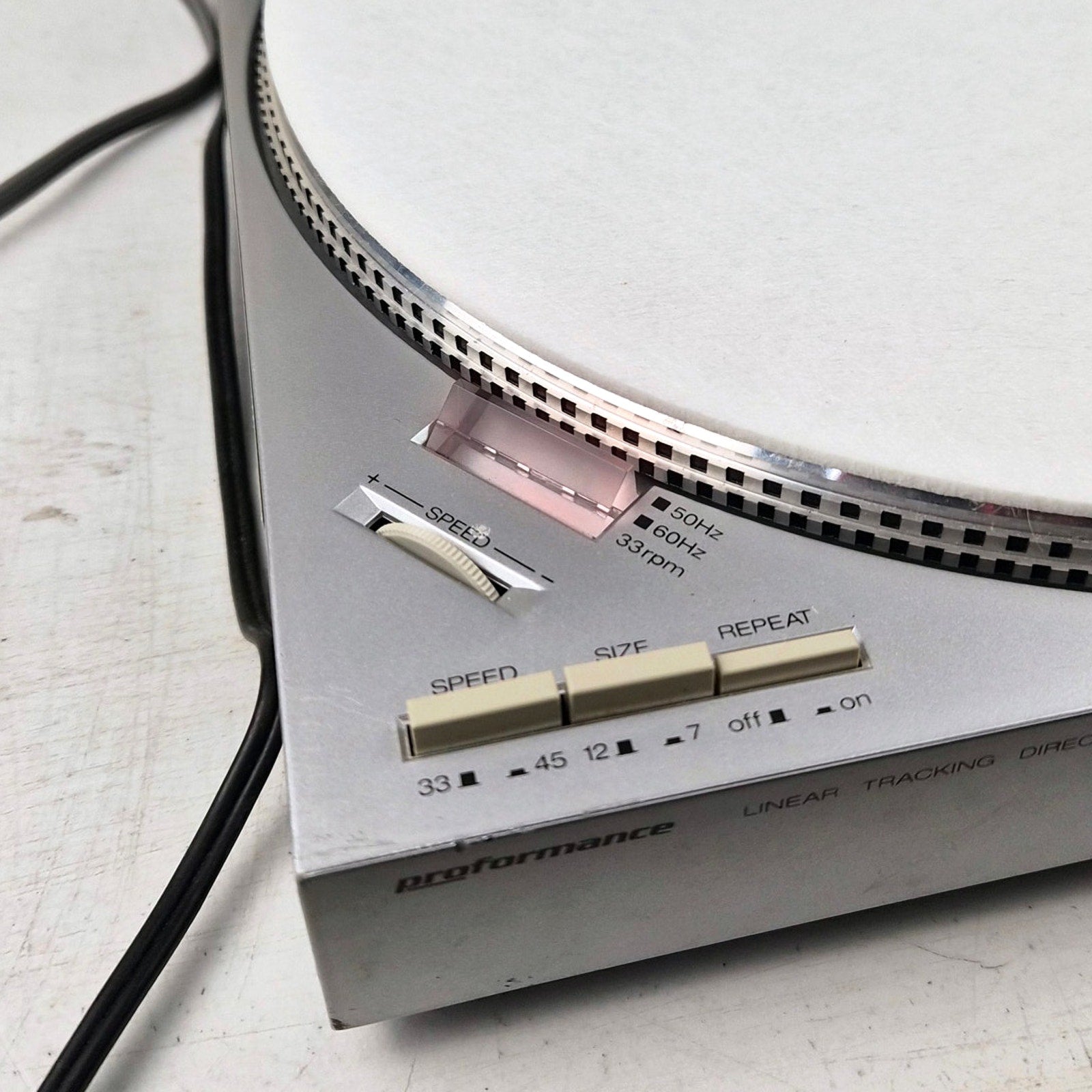 Sears Direct Drive Turntable Linear Tracking Tested Serviced 1983 Proformance