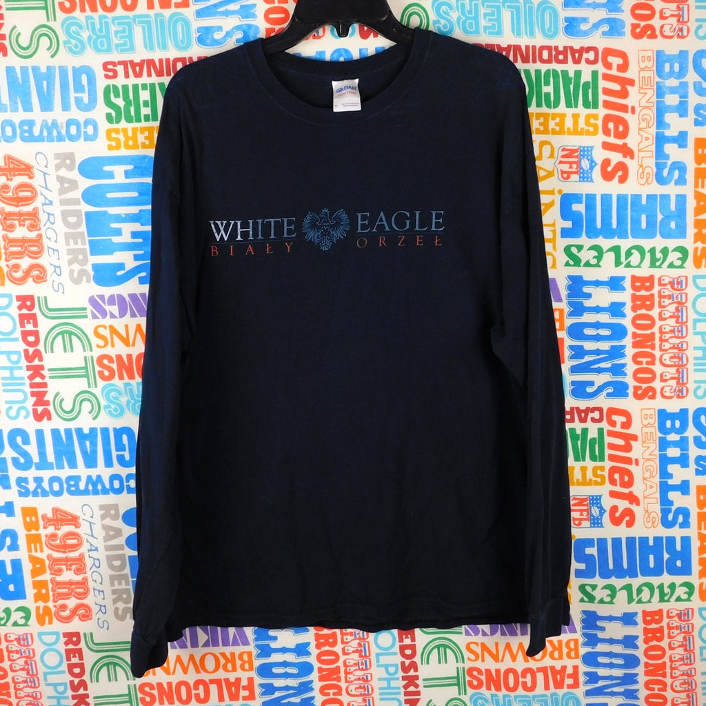White Eagle Polish Club Long Sleeve T Shirt - Size XL