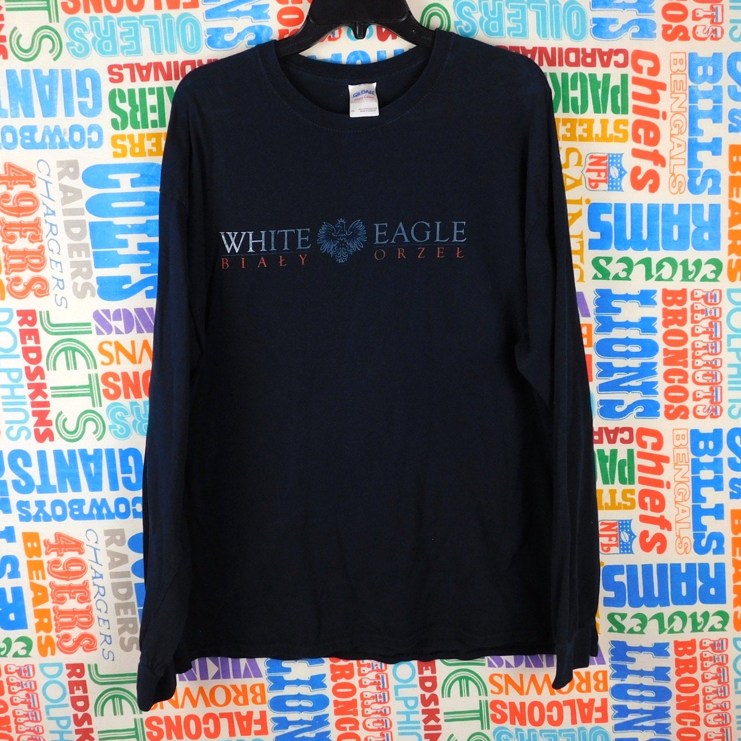 White Eagle Polish Club Long Sleeve T Shirt - Size XL