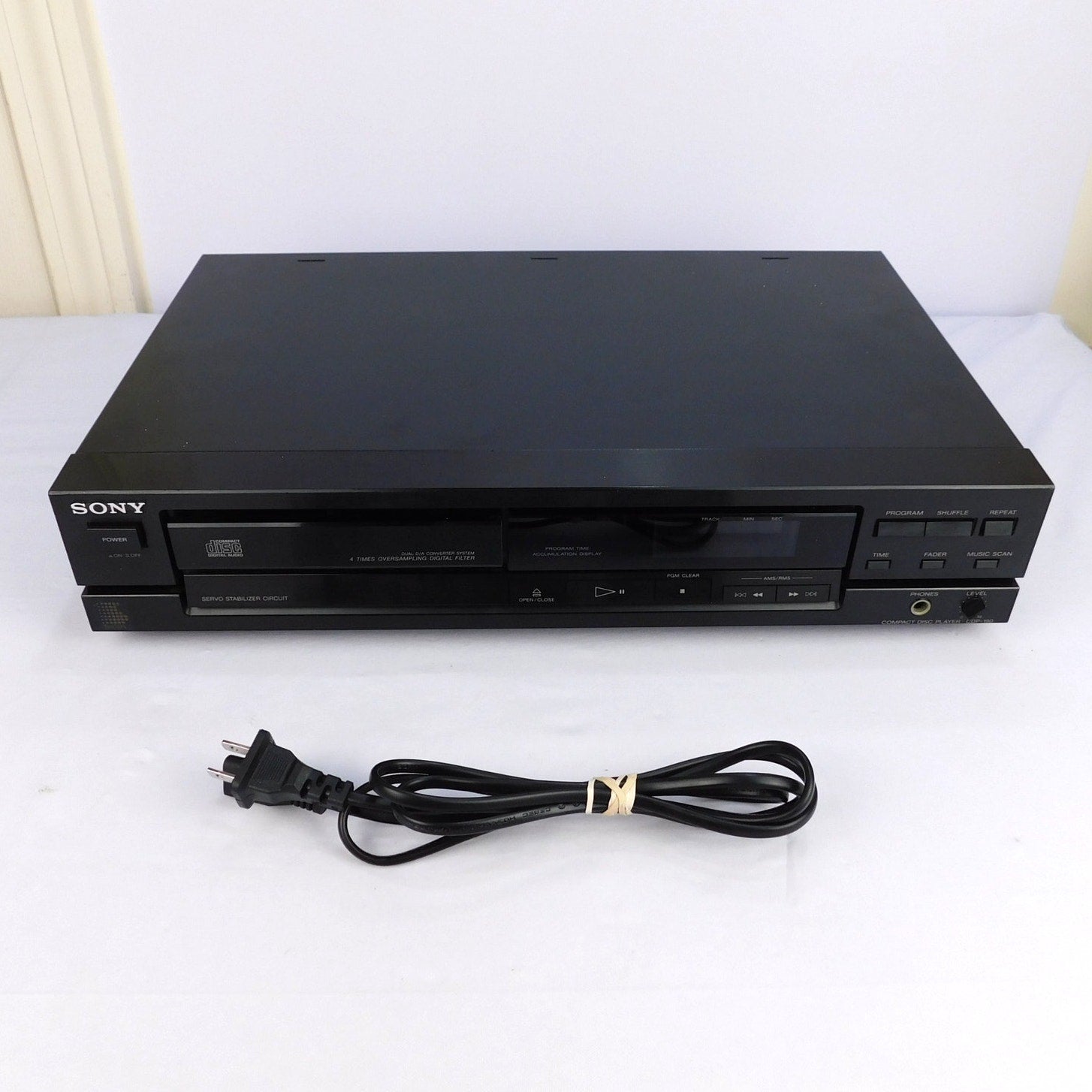 Sony CDP-190 CD Player Single Disc Fully Tested Serviced Vintage 1989 Japan