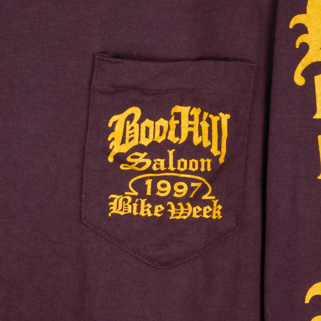Boot Hill Saloon Daytona Bike Week 1997 Long Sleeve Tee - Size M