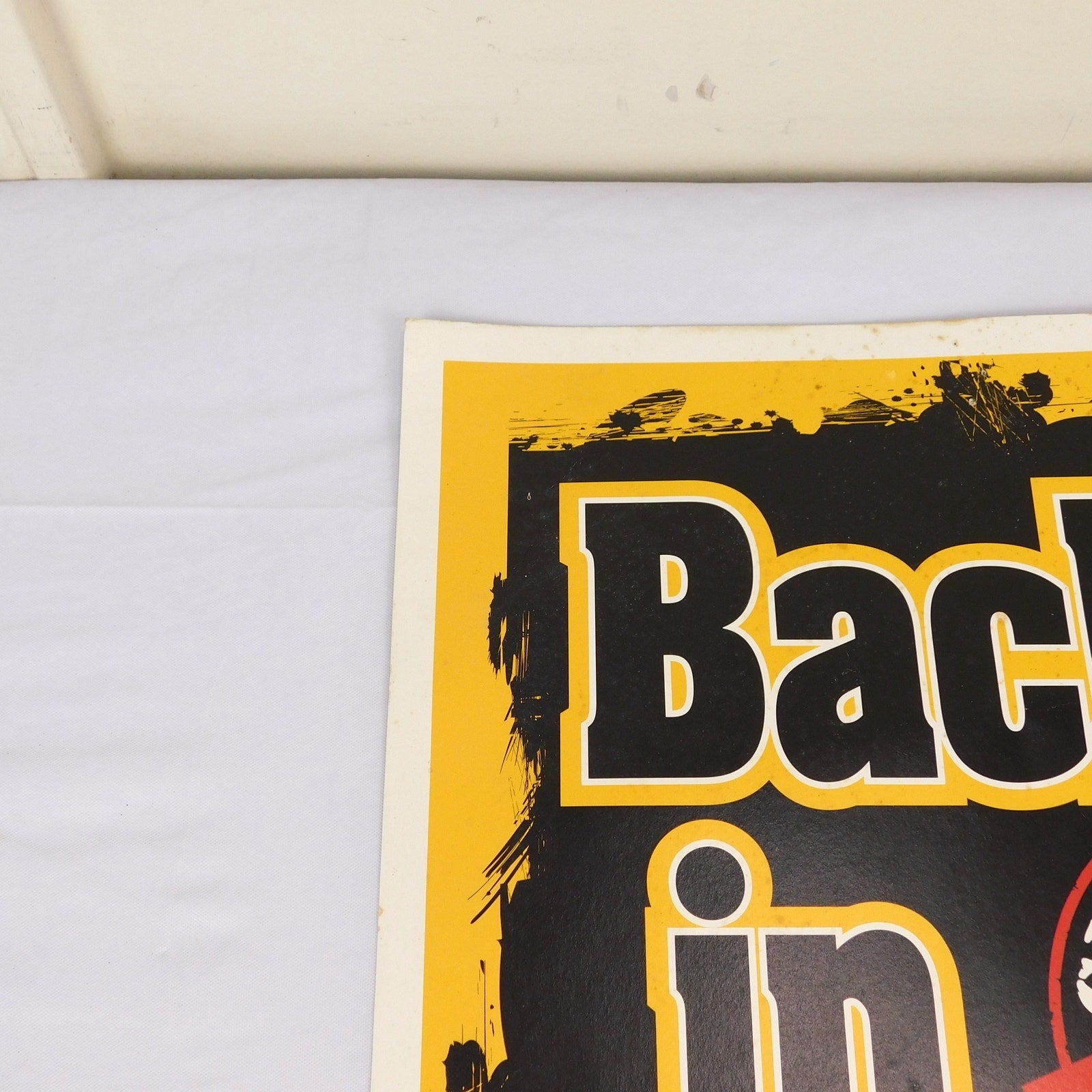 Boston Bruins 2011 Stanley Cup Parade Sign Back In Black 100.7 WZLX 19x13