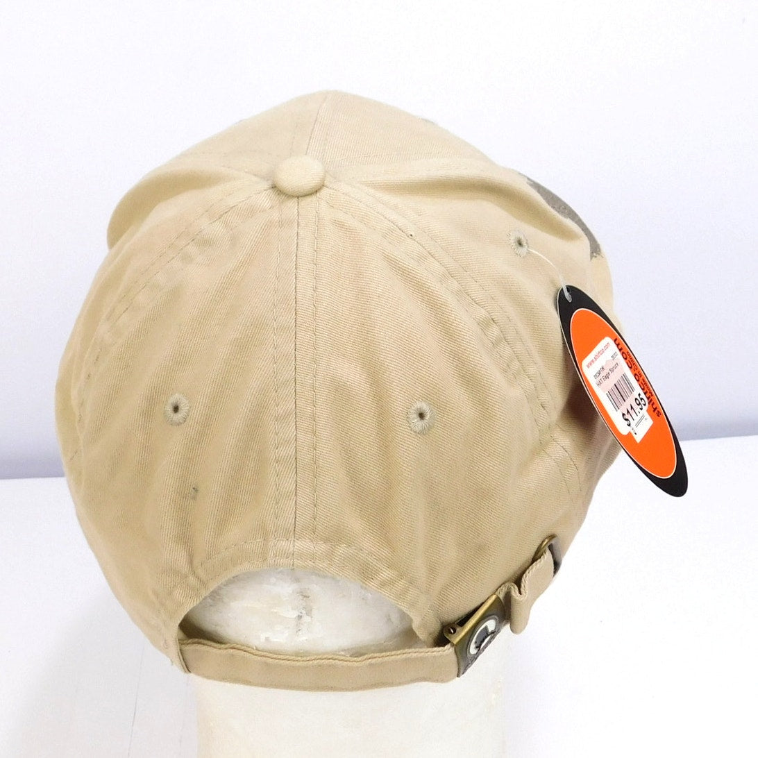 Alaska Shirt Company Eagle Hat Embroidered Bill Strapback Tan Cotton NWT Cap