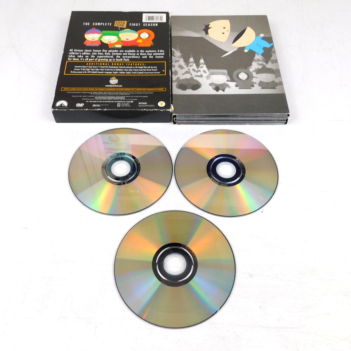 South Park Complete First Season DVD Box Set 3 Discs Tested Working 2004