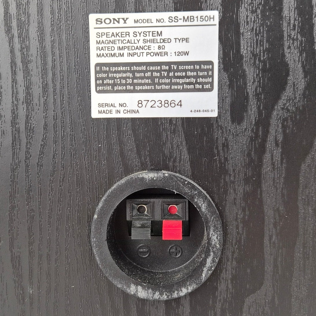 Sony SS-MB150H Bookshelf Speakers Pair Tested Working 120W 8 Ohms 10x7x7
