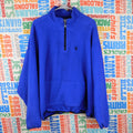 90s Champion Quarter Zip Fleece Pullover - Size XL