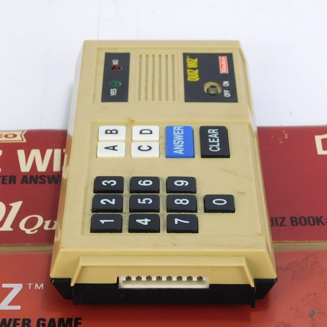 Vintage Coleco Quiz Wiz Electronic Trivia Game 1001 Questions Book 1 Tested
