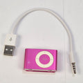 Apple iPod Shuffle 2nd Gen A1204 Pink 1GB New Battery USB Cable Tested