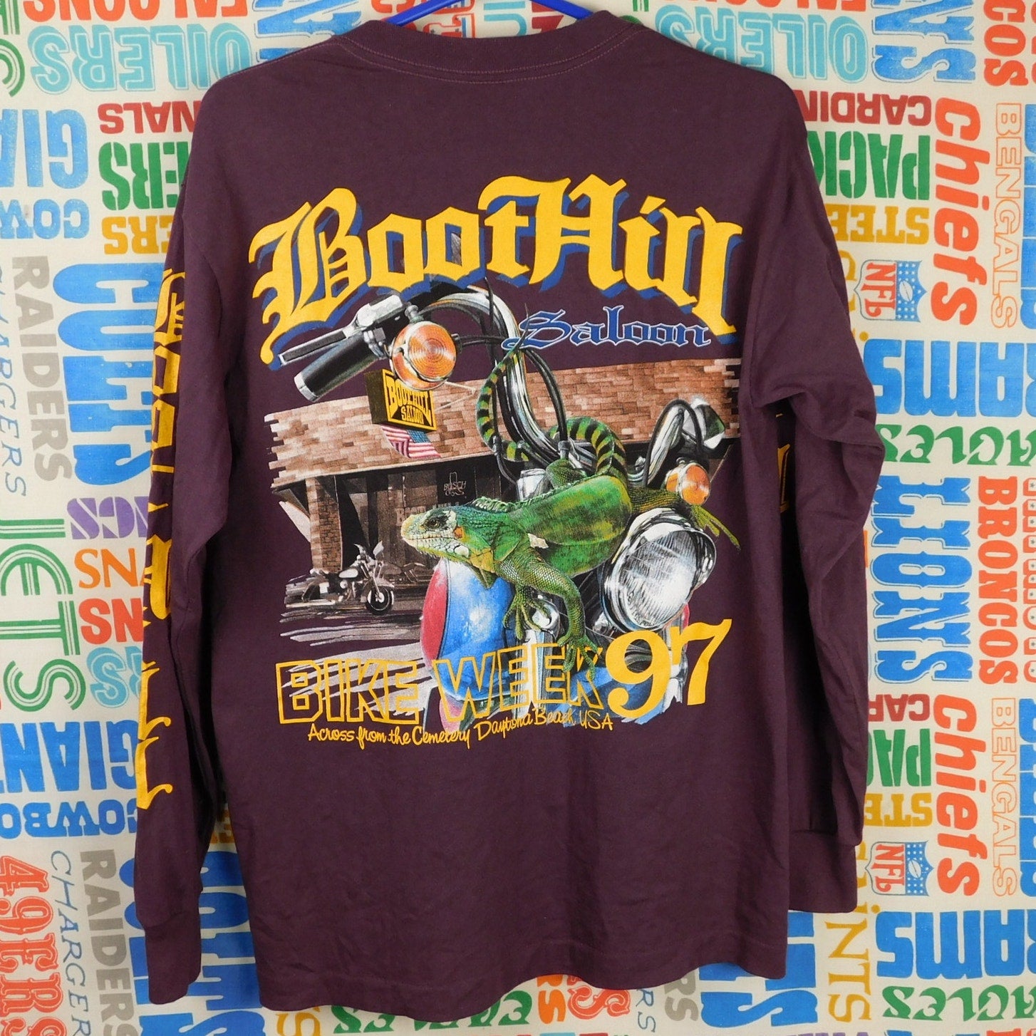 Boot Hill Saloon Daytona Bike Week 1997 Long Sleeve Tee - Size M