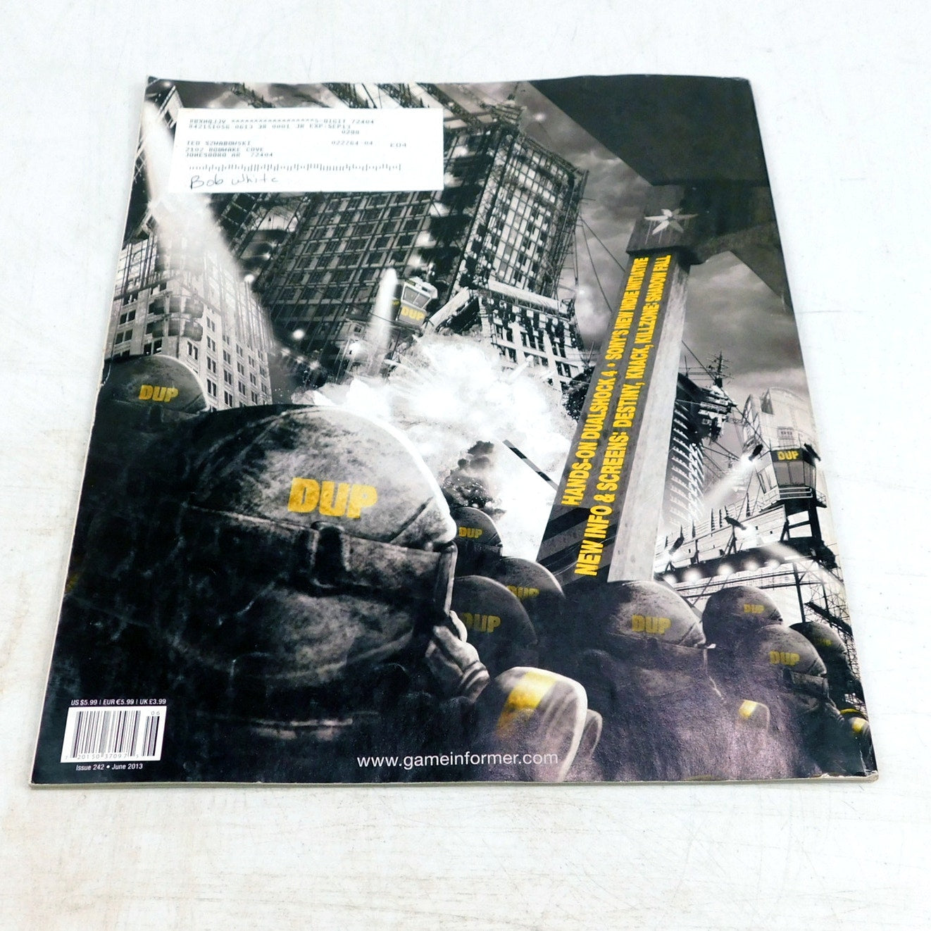 Game Informer Magazine Issue 242 June 2013 Infamous Second Son Cover PS4 Issue