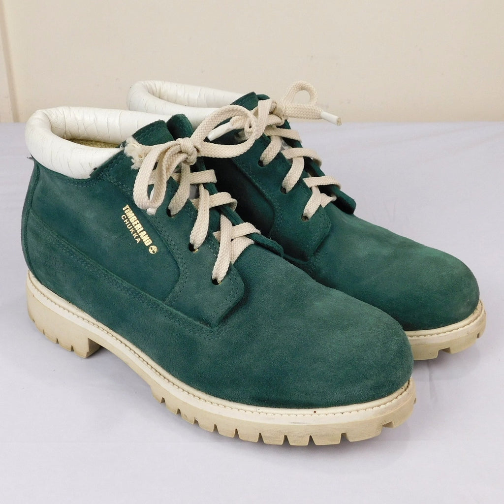 Late 90s Green Suede Timberland Chukka Boots - Size Men's 8.5