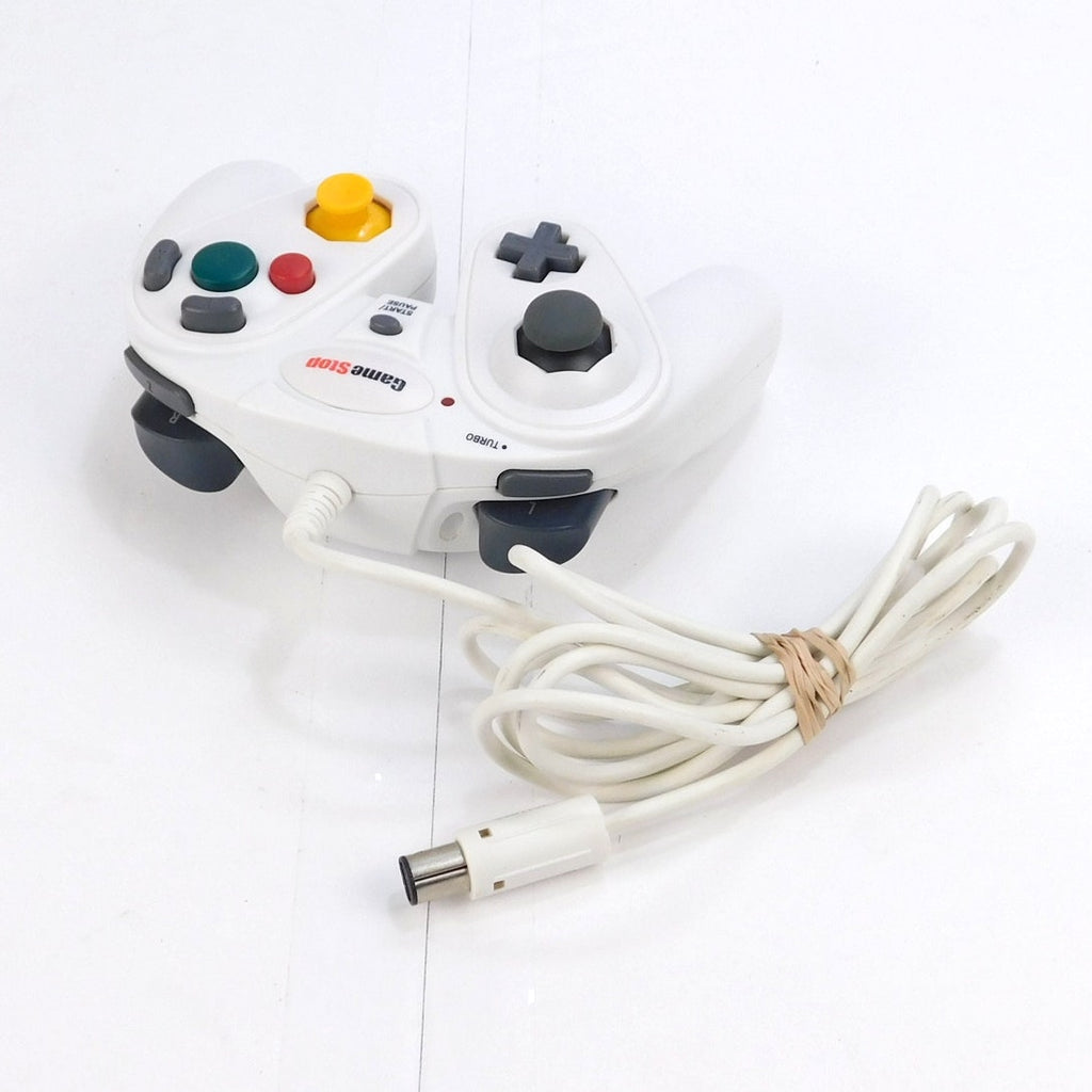 GameStop Nintendo GameCube Controller White Wired Turbo Tested Working Serviced