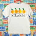 90s Atlanta Georgia Peaches Puff Print T Shirt - Size M