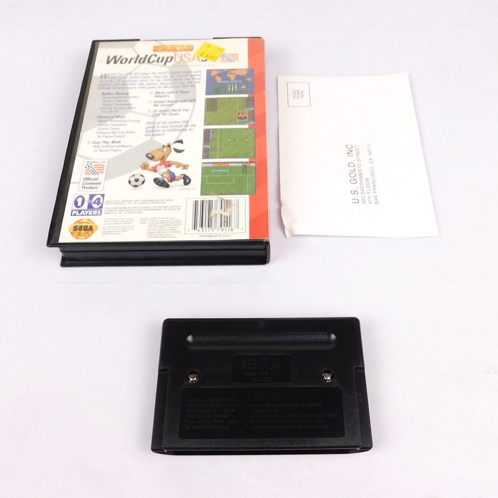 Sega Genesis World Cup USA 94 Tested Working Box Cart Insert No Manual
