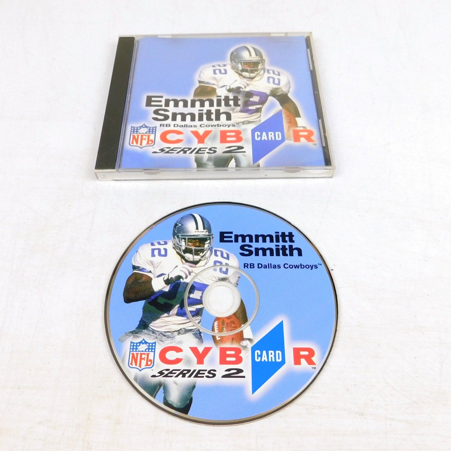 NFL Cybercard Series 2 Emmitt Smith PC CD ROM Tested Working 90s Retro