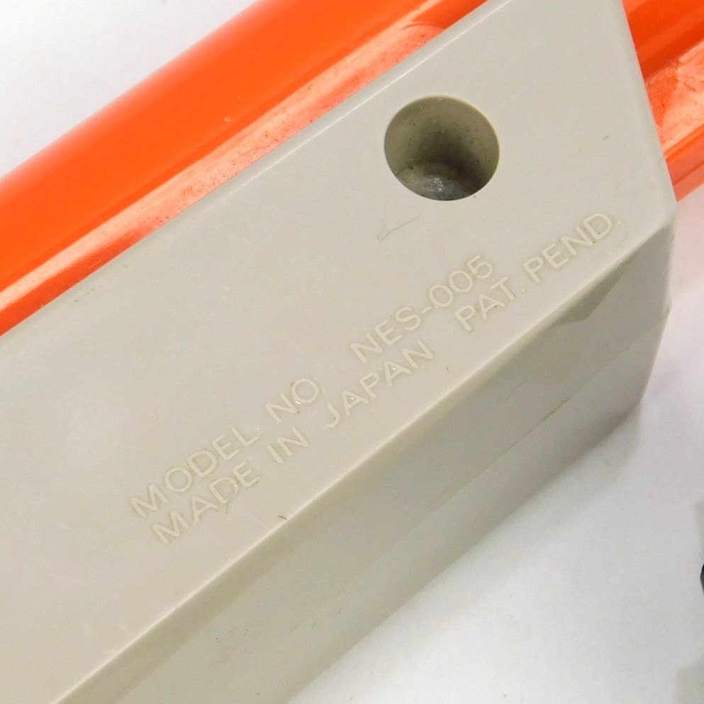 OEM Nintendo NES Zapper Light Gun NES-005 Orange Gray Original Authentic Tested