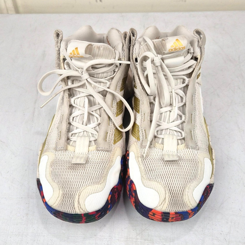 Adidas Exhibit B Mid Basketball Shoes Size Womens 8 Gold Metallic Candace Parker