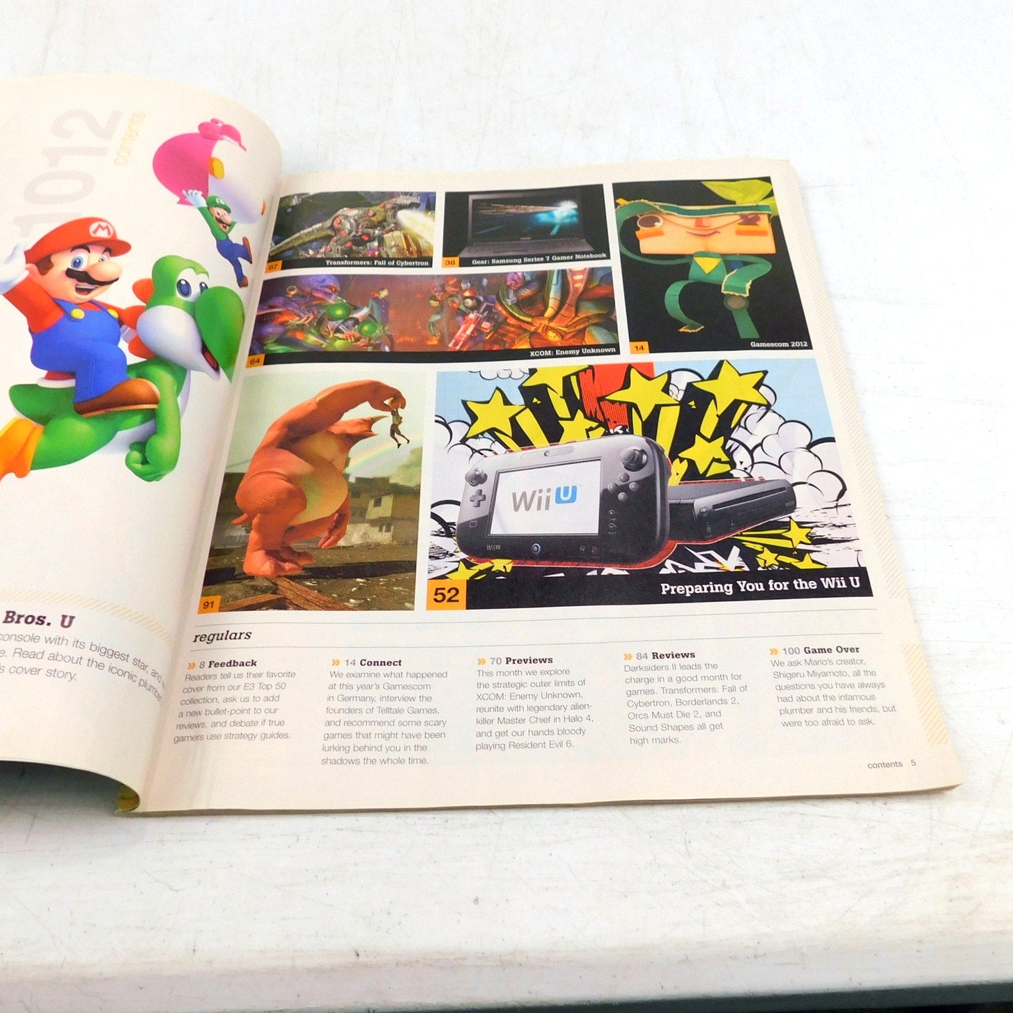 Game Informer Magazine Issue 234 October 2012 New Super Mario Bros Wii U Cover