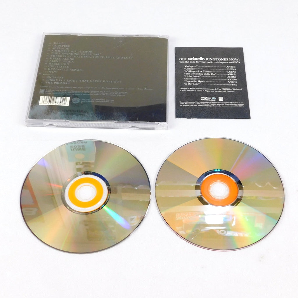 Anberlin Cities CD DVD Set 2 Discs Special Edition 2007 Tooth & Nail TND84730